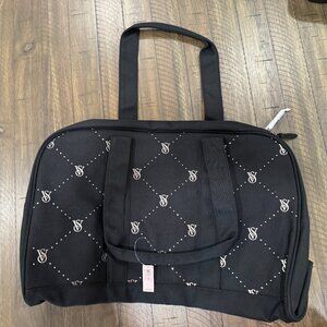 NWT 2024 Victoria's Secret Black Weekender Duffle Bag